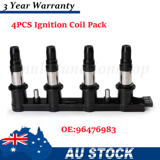 4PCS 96476983 NEW Ignition Coil Pack for Holden Barina Hatch Sedan 1.6L 2012 AU