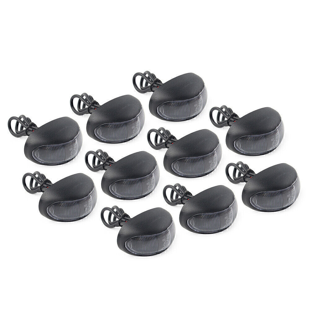 10 pcs LED Side Marker Trailer Lights For Truck Trailer RV Boat