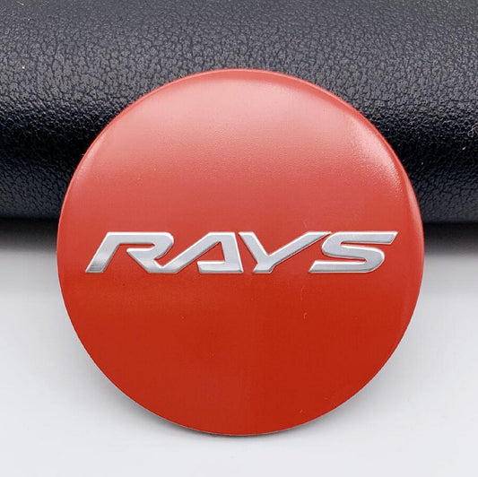 4x45mm Light Red Wheel Center Sticker, Rim Sticker, Edge Sticker, Logo