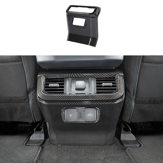 for Ford F150 2021-2023 Carbon Fiber Rear Row Air Outlet Vent frame Cover Trim