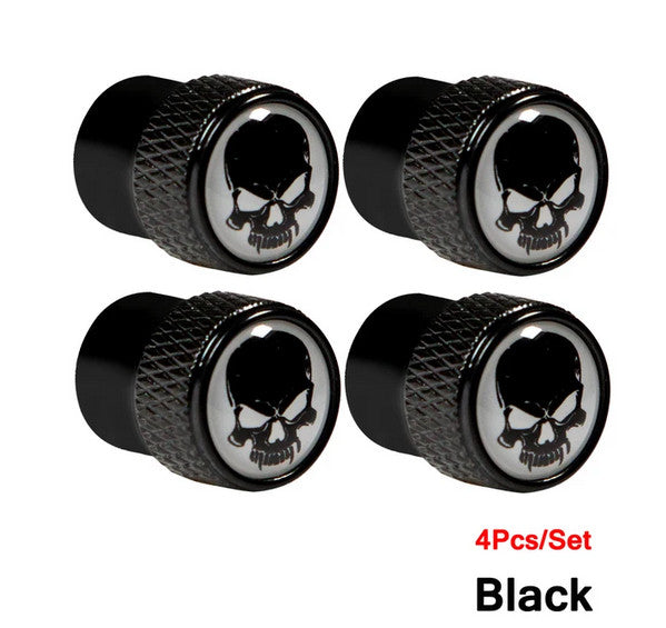 4-piece car tire valve cover rod air dust cover dustproof red rocket for BMW