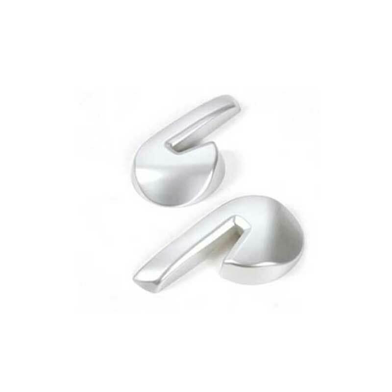 for Ford for Mustang 2015-2022 Matte Silver Electric for Seat Adjustment Cover Trim 2PCS