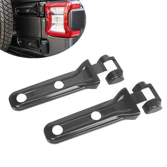 2x Spare Tire Tailgate Door Hinge Cover for Jeep for Wrangler JL 2018-2022 Black Car