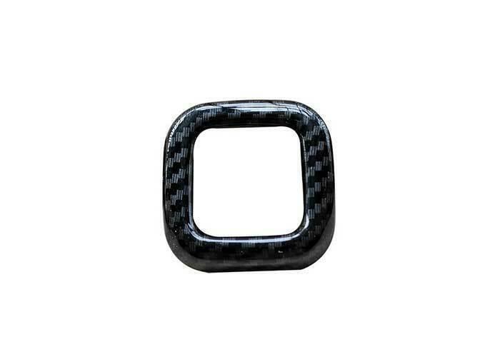 for Ford Ranger 2015-2023 Carbon Fiber Engine Hood Switch Button Cover Trim 1PCS