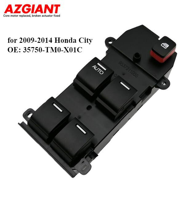 Front Left Driver Side Master Power Window Switch for 2009 - 2014 for Honda City