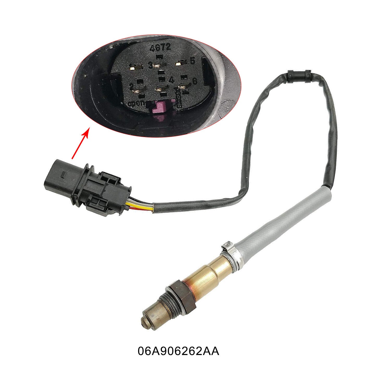 2PCS Oxygen Lambda Sensor 06J906262AA+06A906262CK for Jetta 1.6L 2008