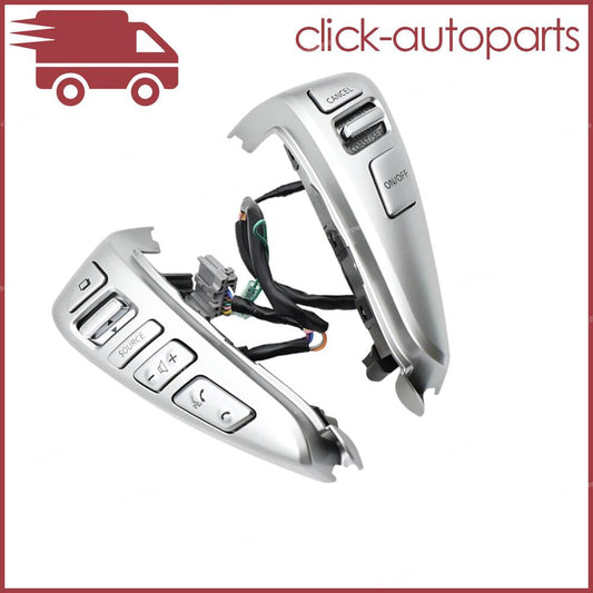 Steering Wheel Control Switch Button Silver Fit for Nissan NV200 2013 2014 2015