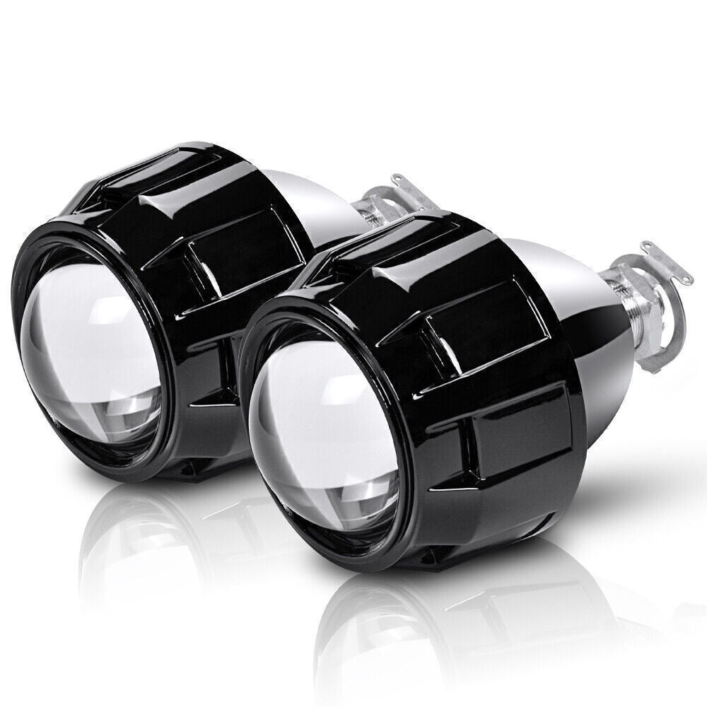 2.5 Retrofit Bi Xenon Headlight Projector Lens H1 Bulb H4/H7/H11/9005 Hi/Lo LHD