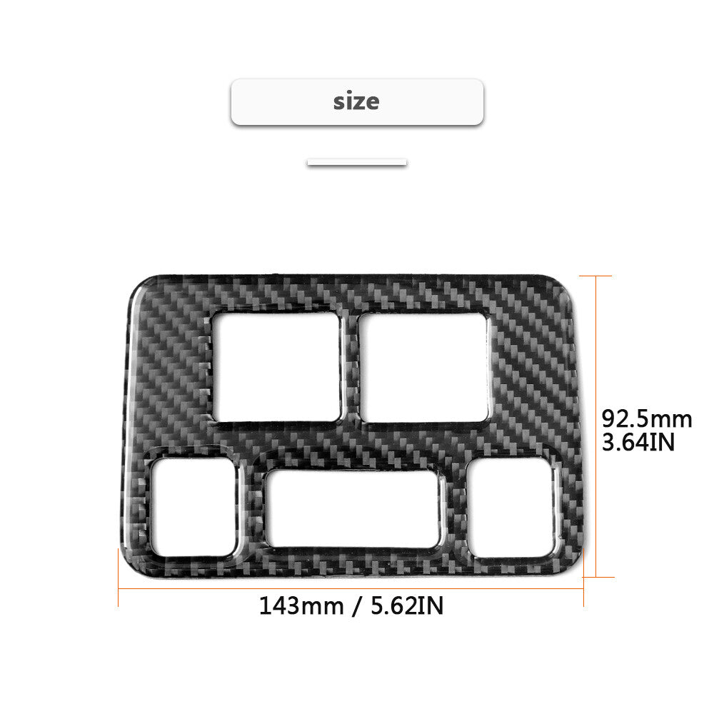 for Subaru Forester 2013-2018 Carbon Fiber Headlight Panel Trim Cover Sticker