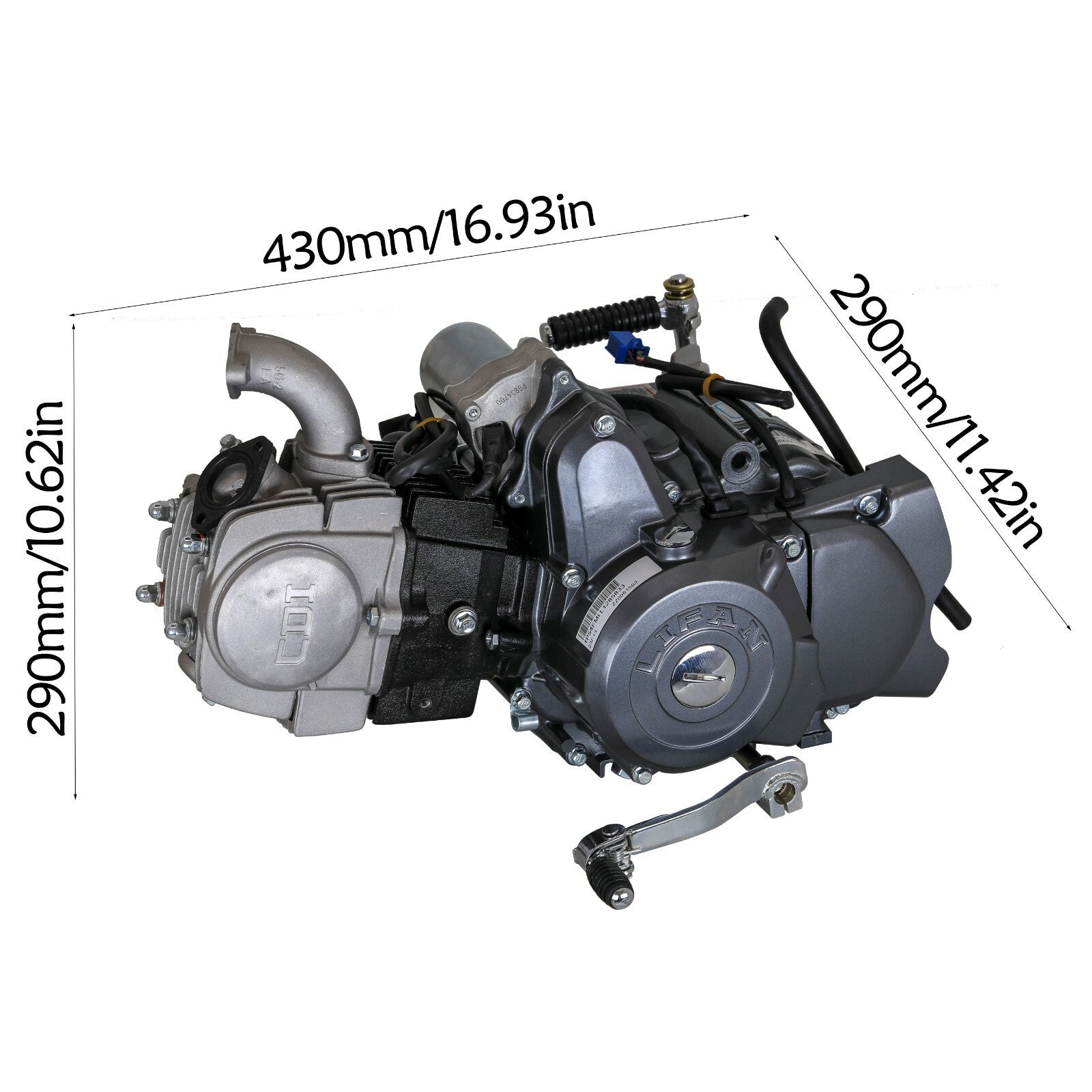 for Lifan 125cc engine, electric motor, semi-automatic, suitable for all-terrain vehicles, Pit Trail bikes, for Honda CT70, CT90, CT110