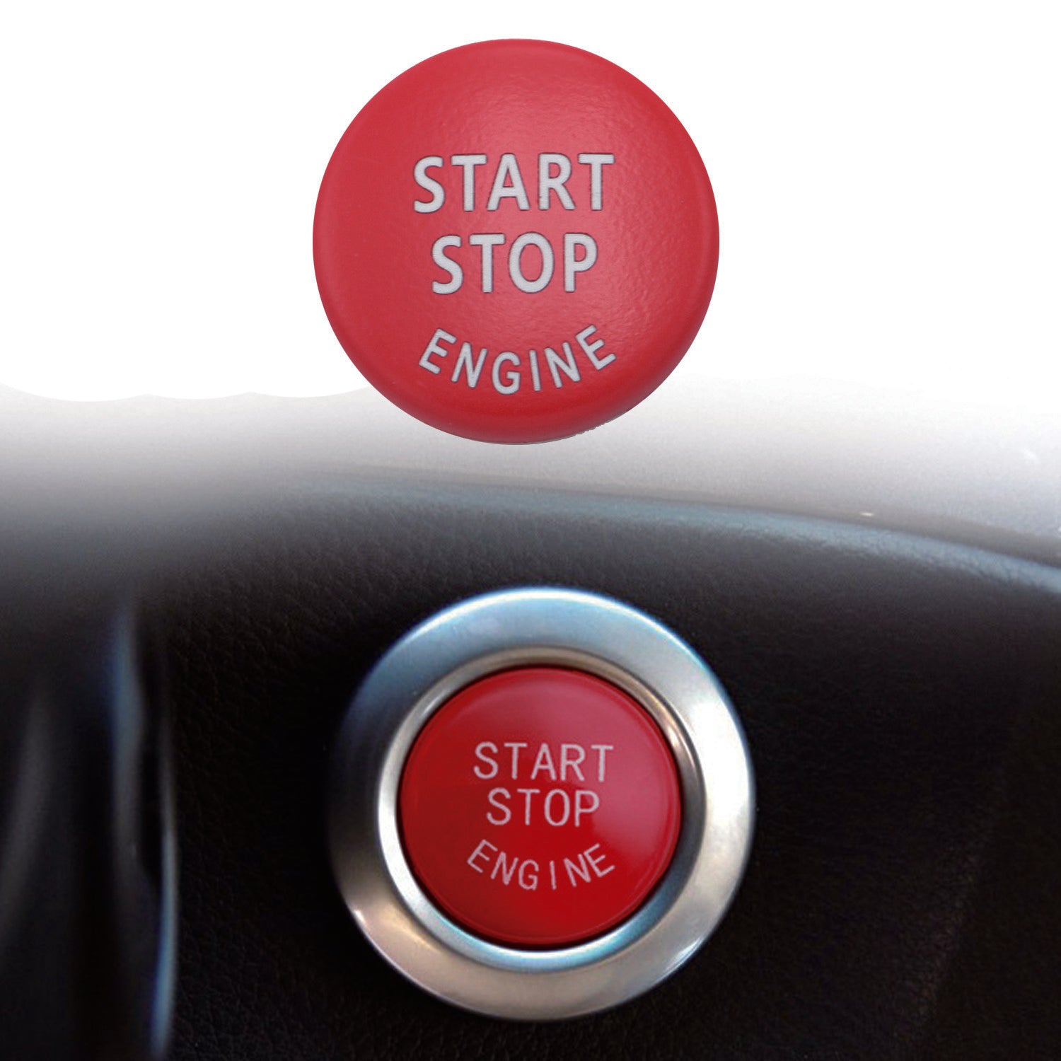 Red Engine Start Stop Switch Button Cover Fit for BMW E60 E70 E83 E84 E90 E92