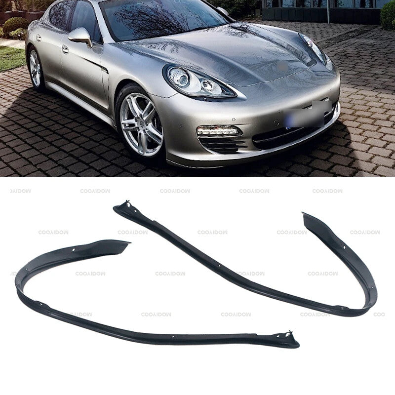 Pair for Porsche for Panamera 2010-2013 Trim Headlamp Decorative Strip cover