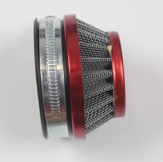 58mm Red Air Filter For Gas Motorized Bicycle for Mini ATV Dirt Pocket Bikes