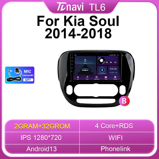 Car Radio for KIA Soul 2014-2018 GPS Multimedia Video Player Auto Stereo Screen
