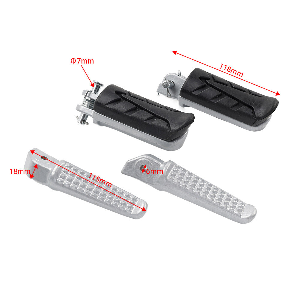Motorcycle Front Rear Foot Pegs Footrests for Honda Grom MSX125