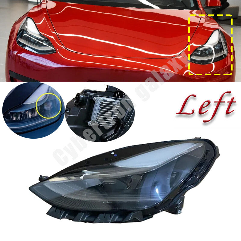 Left for Tesla Model 3/Y 2021-023 Front Bumper Headlights Headlamp 151495200C