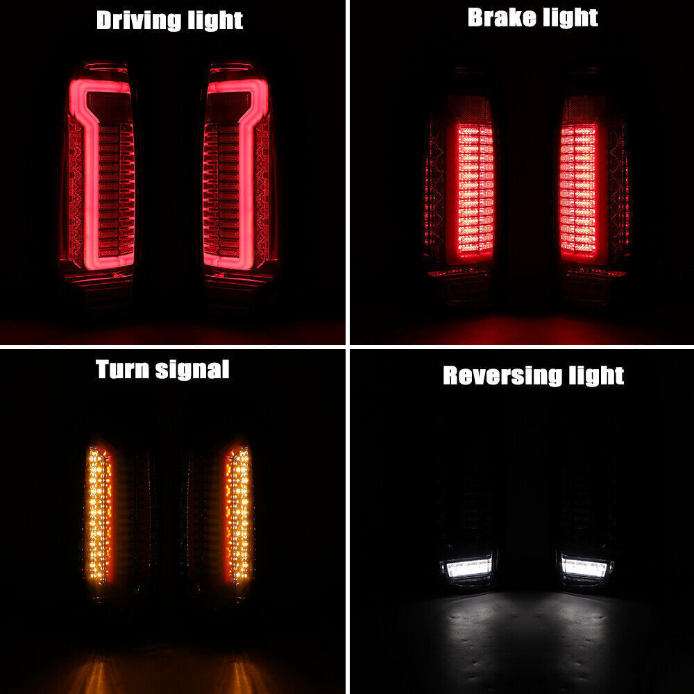 1Pair LED Smoke Tail Lights For 2005-2014 for Nissan Navara D40 Frontier Rear Lamps