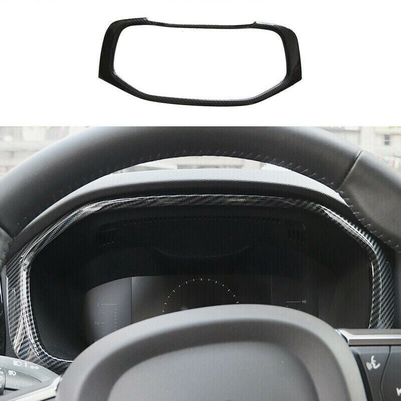 for Volvo XC60 2018 2019 2020 2021 Carbon Fiber Front Dahsboard Frame Cover Trim
