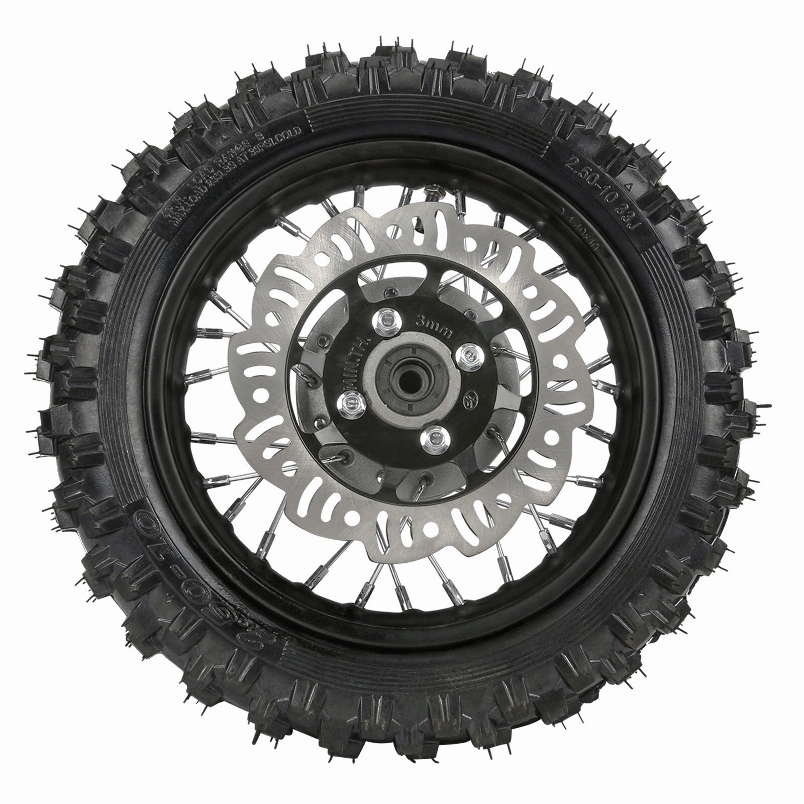10-inch wheels, 2.50-10 front fork, triple-loaded cooling system for mini motocross bikes, JR50, CRF50