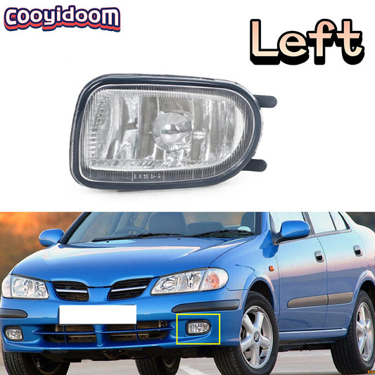Suitable for Nissan Almera Sunny 2000 - 2004 left front bumper fog light
