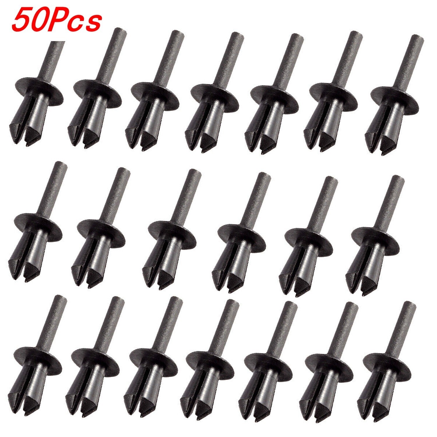 50pcs for BMW Trim Retainer Rivets Clips Nylon Fastener for VW for Peugeot for Citroen