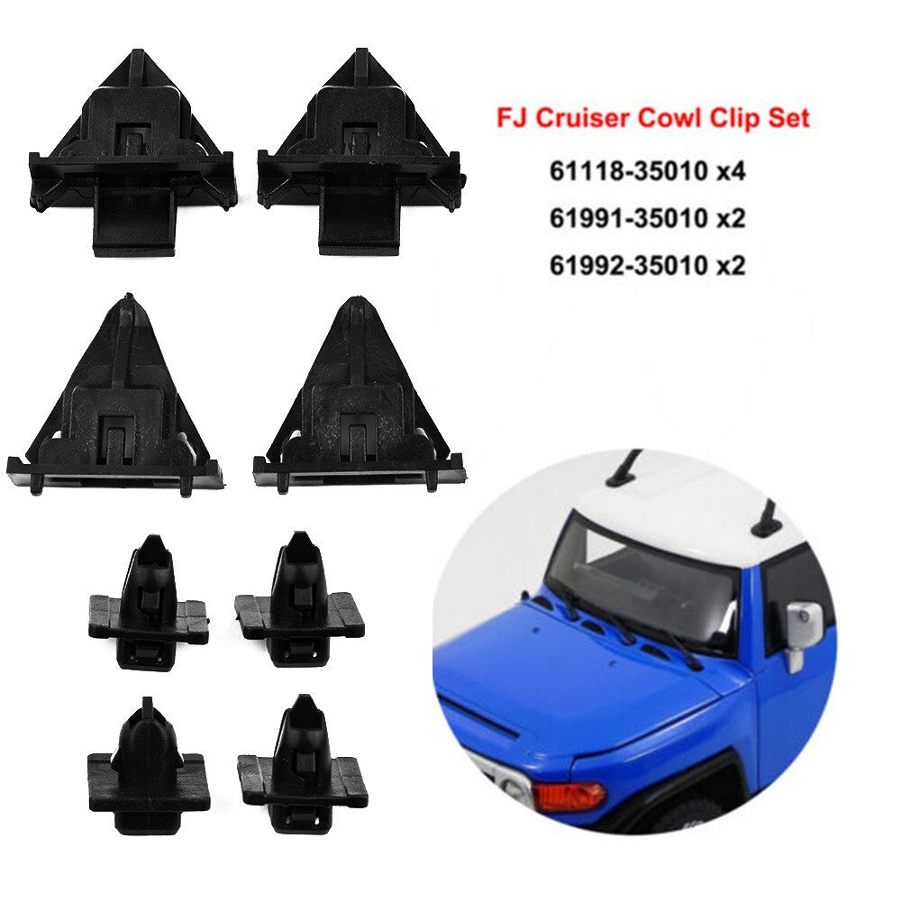1 set of car panel clip body fixer mudguard and cape clip kit 61118-35010 suitable for Toyota