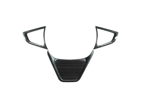 for Ford Mondeo Fusion 2013-2020 Black Titanium Steering Wheel Decor Cover Trim