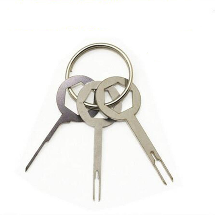 3Pcs Car Suv Electrical Terminal Wiring Crimp Connector Pin Removel Key Tool Kit
