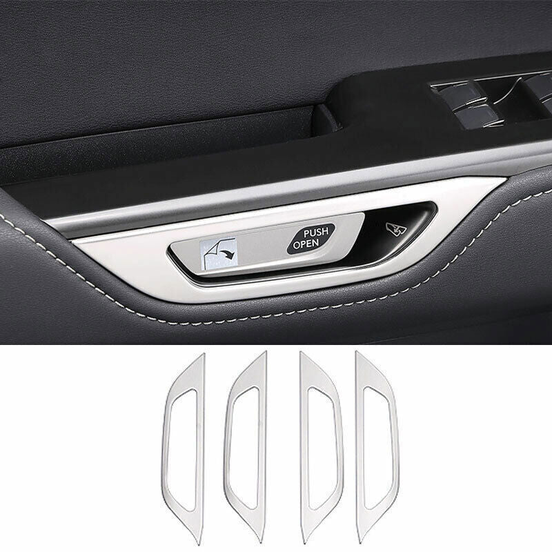 for Lexus NX250 350 350h 2022-2023 Silver Steel Interior Door Handle Cover Trim