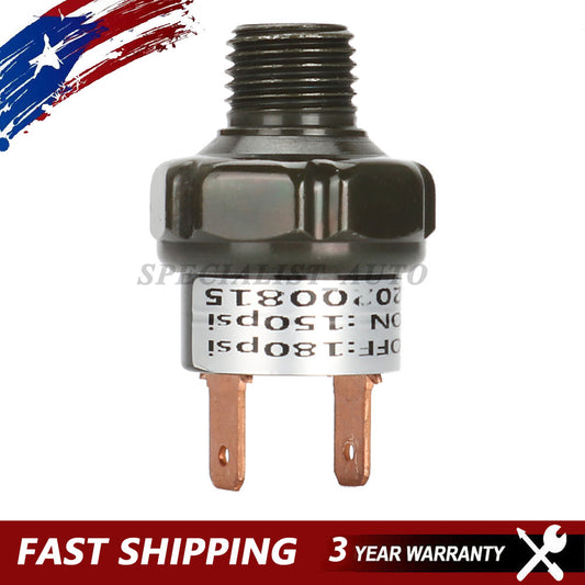 VXA7180 Air Pressure Switch for Trains/Air Horns, 1/4 inch NPT, 12V/24V, 150-180PSI