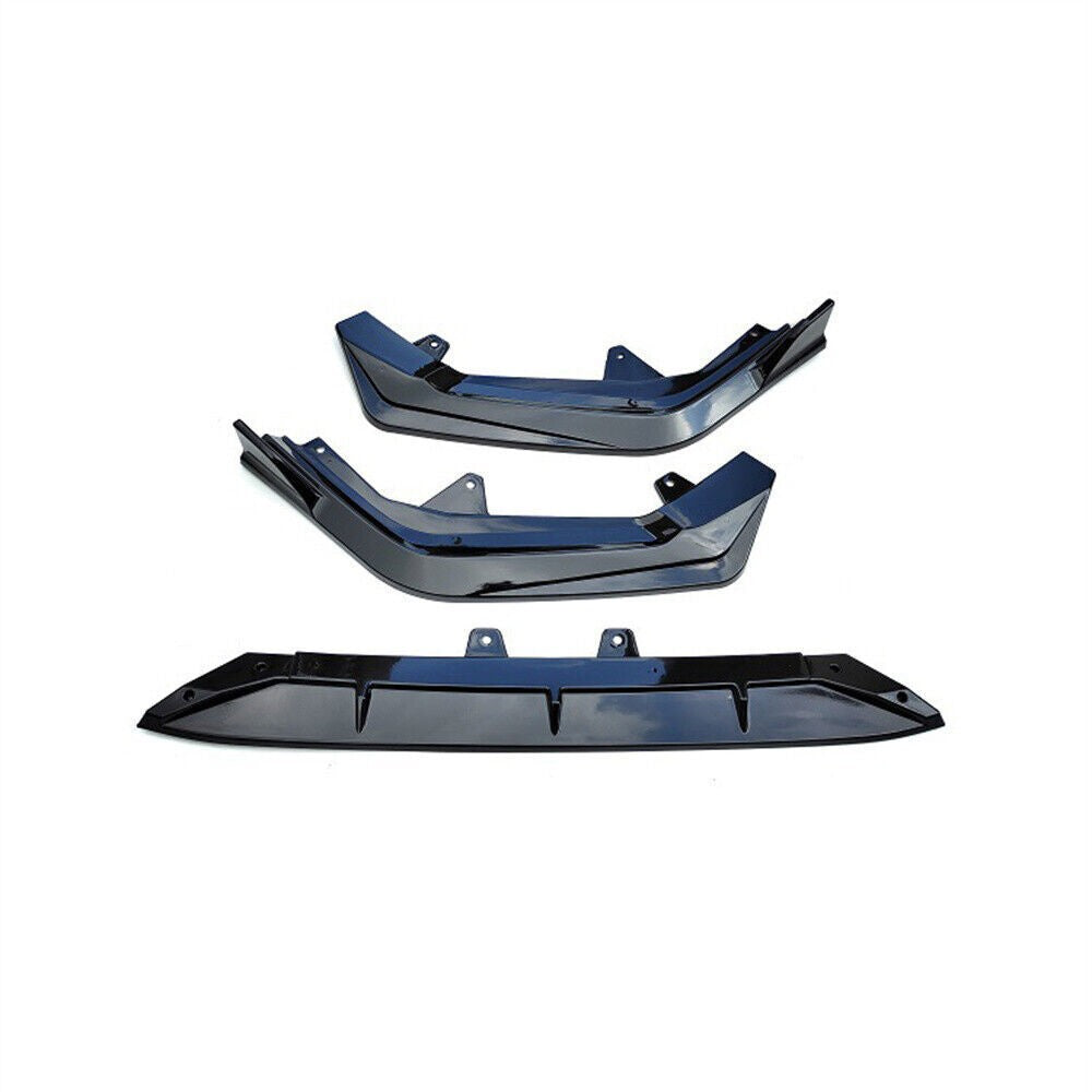 Glossy Black ABS Plastic Front Bumper Lip Body Kit Spoiler For 2022 for Honda for Civic