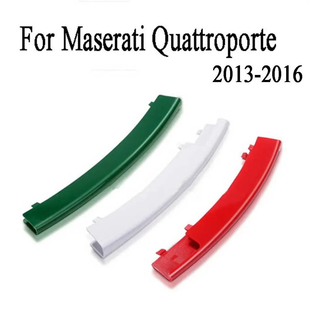 3pcs for Maserati Quattroporte 2013-2016 Italian Color Front Grille Cover Trim