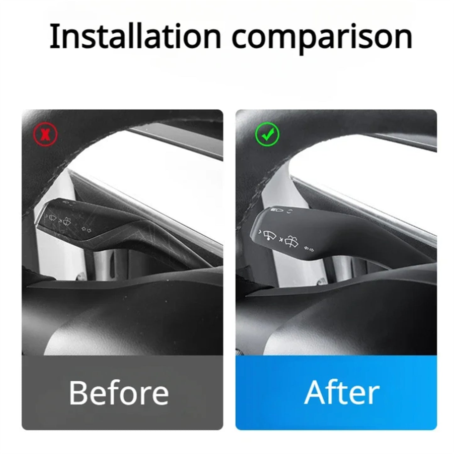 for Tesla Model 3/Y Silicone Shift Knob Shift Paddle Shift Rod Protection Cover