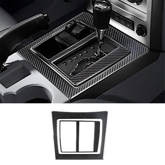 2x Carbon Fiber Automatic Gear Shift Panel Cover Trim for Jeep Liberty 2008-2012