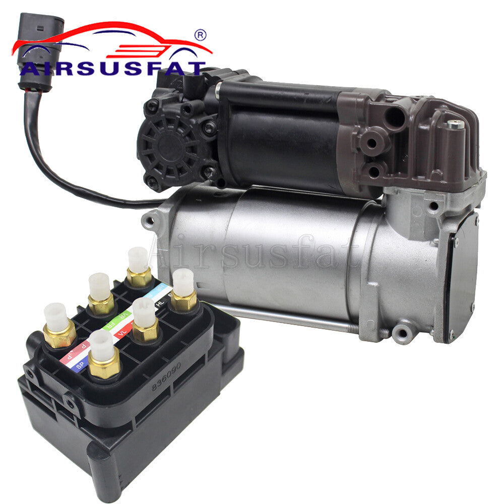 Air suspension compressor + valve for seat for Audi for A8 D4 A6 4G A7 Quattro (2011-17)