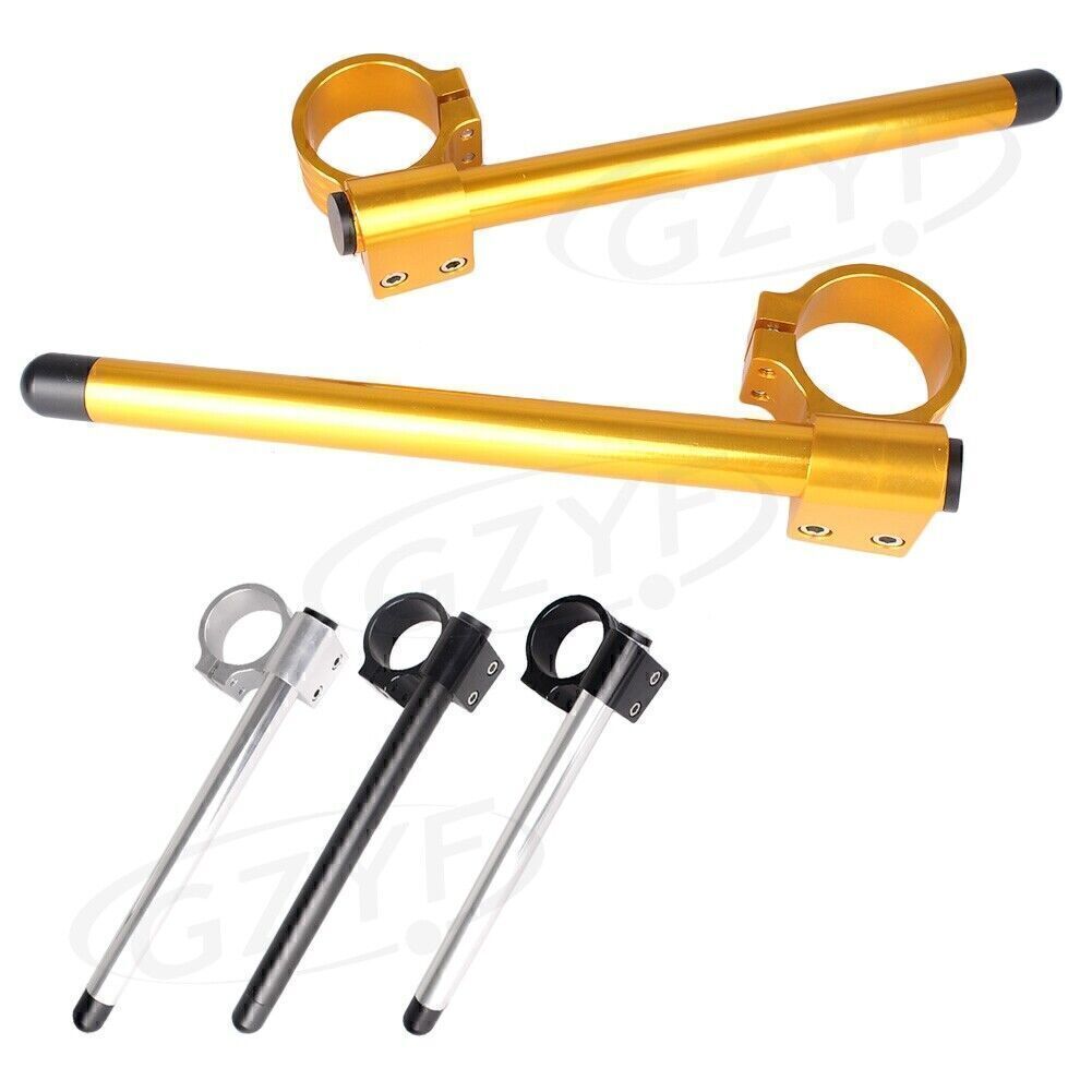 45mm Left+Right Clip On Handlebar Fork Tube Universal Motorcycle 3 Color 2pcs