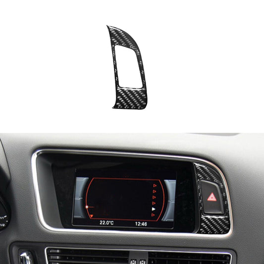 Double Flashing Lamp Button Trim Cover Decor Carbon Fiber for Audi Q5 2009-2017