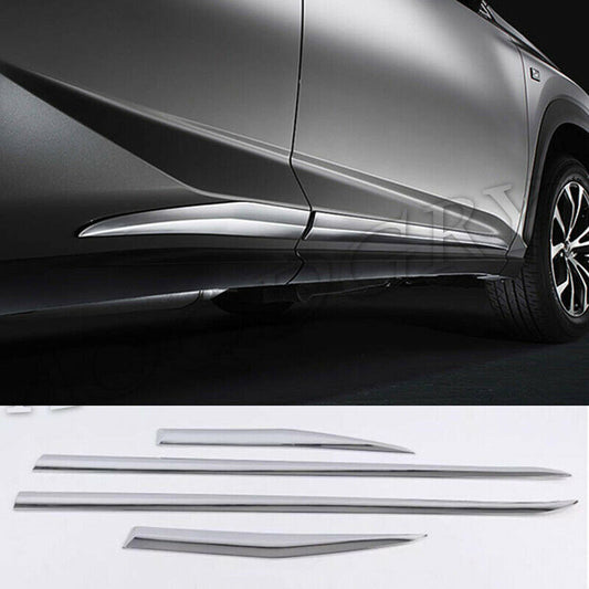 for Lexus NX200t NX300h 2015-2021 Chrome Door Body Side Molding Strip Cover Trim