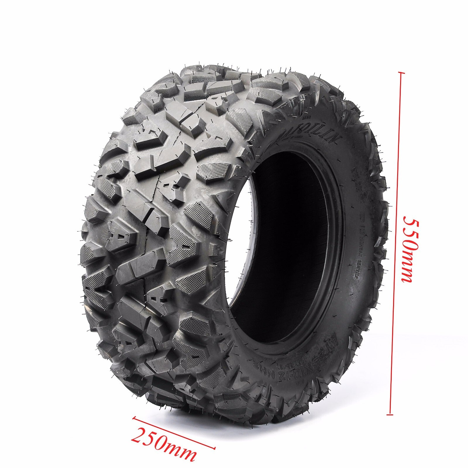 2pc 25X10-12 Rear Back Wheel Tyre Tire 25X10x12 Quad Dirt Bike ATV Buggy for Golf Ca