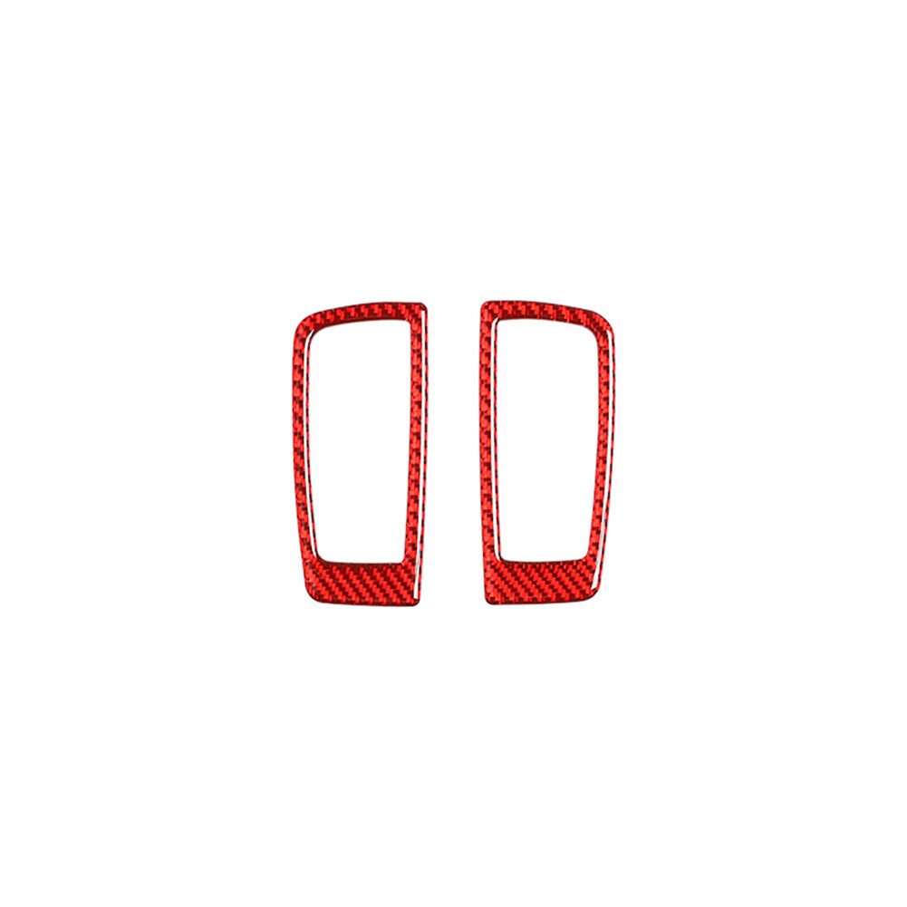 2Pcs Red Carbon Fiber Reading Light Cover Trim Fit for Porsche for Panamera 2010-16