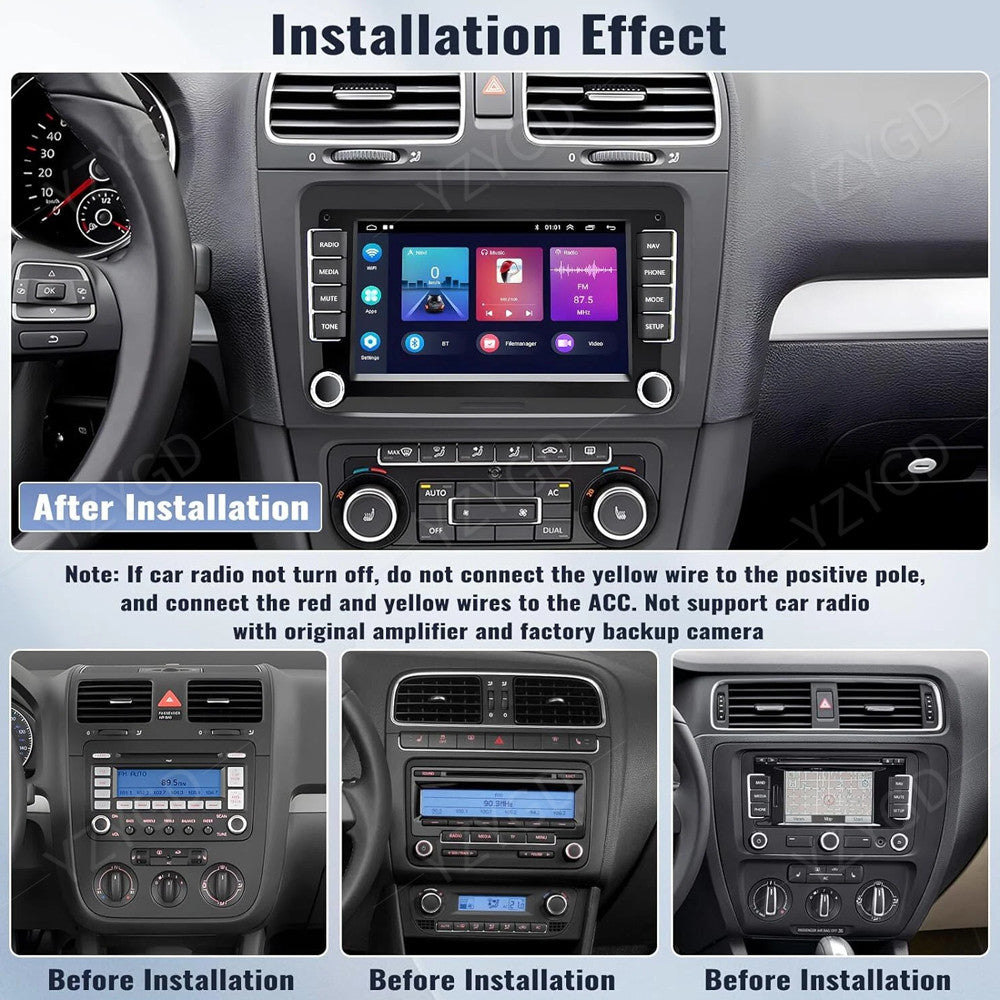 for VW for Volkswagen for Golf Stereo 7 Android Apple Carplay Car Radio GPS Navi Screen