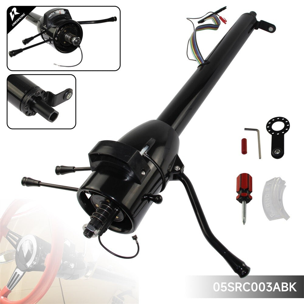 LR GM Black 28'' Tilt AT Automatic Style Steering Column Universal for GM Cars