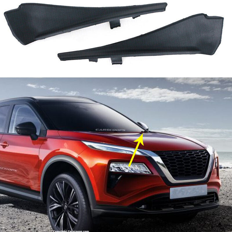 2PCS for Nissan X-Trail Xtrail T32 Rogue 14-18 Front Windshield Wrap Corner Trim
