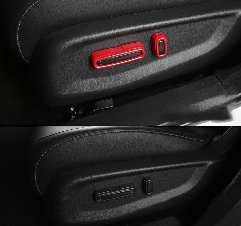 for Seat Adjustment Button Cover Trim 4 for Honda Accord 10th 2018-2022 Bright Red