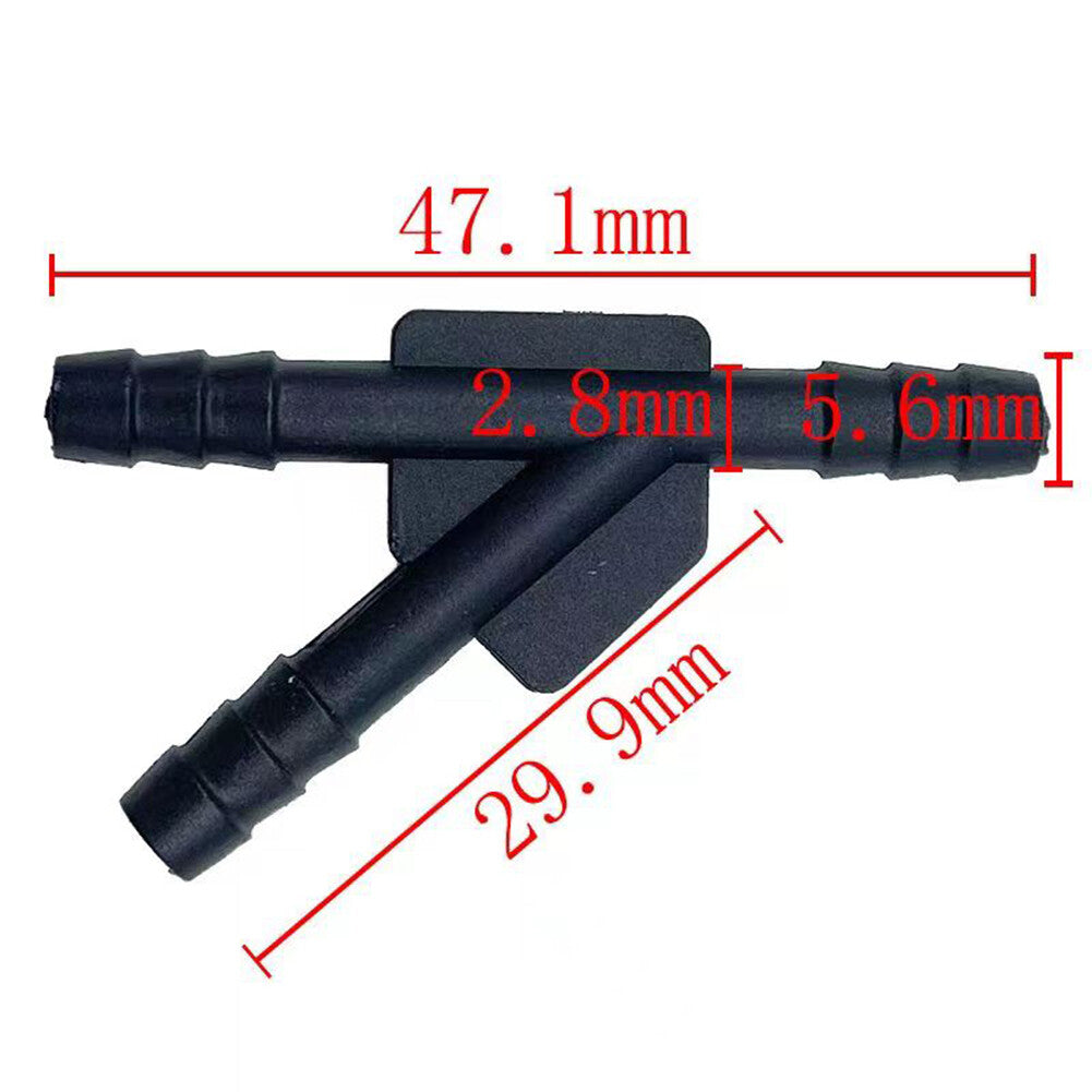 10 Car Hose Barb Fitting Equal Barbed Y Shaped 3 Way Plastic Joint Splicer