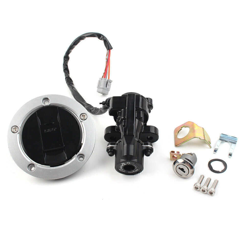 Fit for Suzuki GSXR 750 1000 2003-16 Fuel Gas Cap Ignition Switch for Seat Lock Keys UK