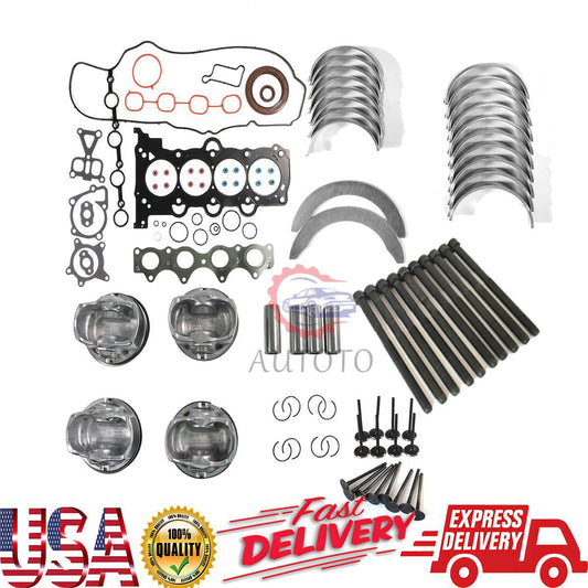 G4FJ 1.6L Engine Overhaul Rebuild Kit - Main Bearing Pistons Rings for Hyundai