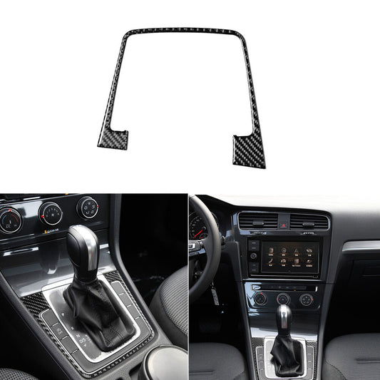 Carbon Fiber Gear Shift Panel Trim Cover for VW for Golf MK7 2013-2017 Type A