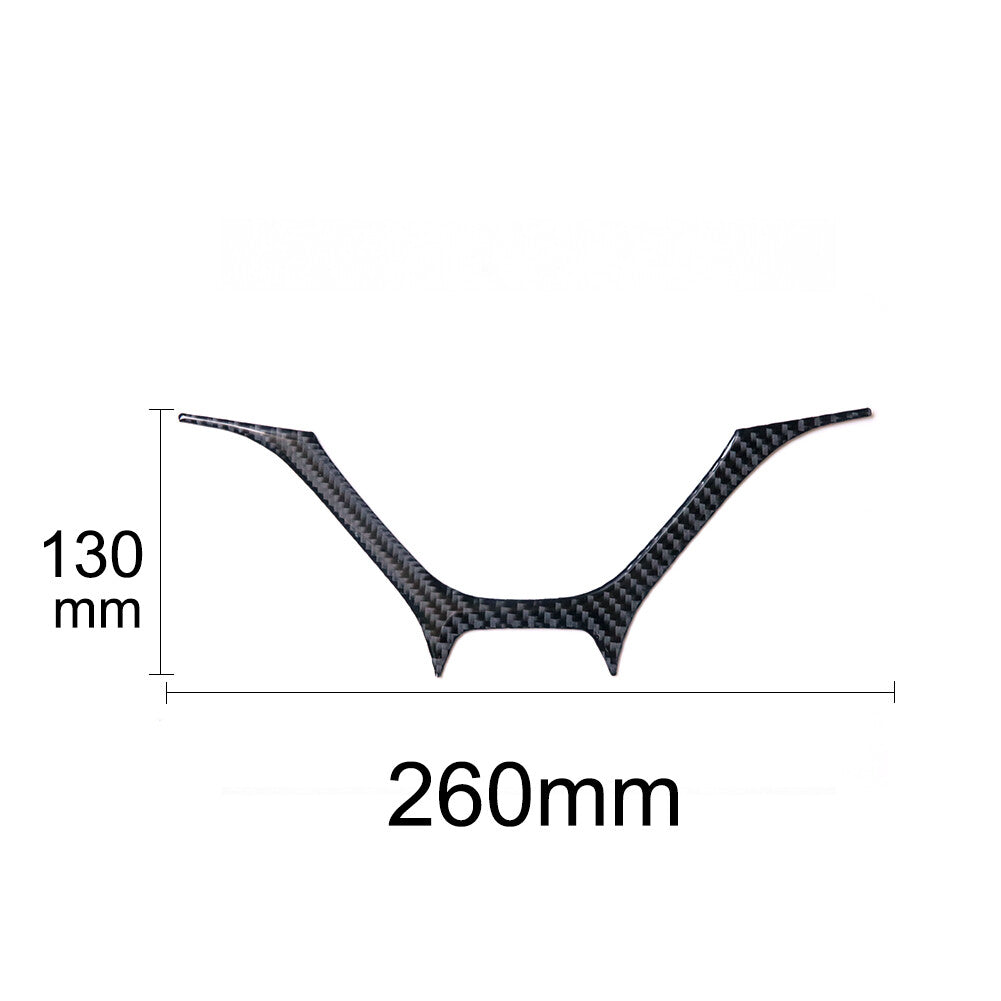 Carbon Fiber Steering Wheel Button Panel Trim Cover for Honda for Civic Coupe