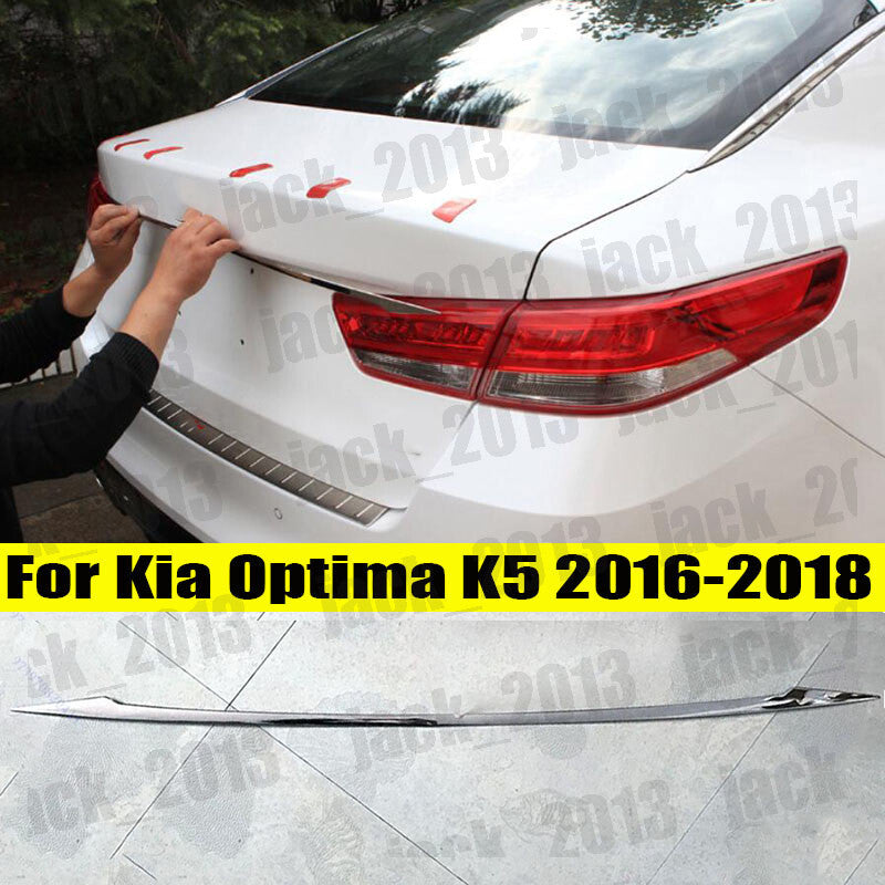for KIA Optima K5 2016-2019 STAINLESS Rear Trunk Tailgate Boot Grab Trim Cover